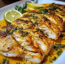 Branzino Sellado en Sarten con Mantequilla de Limon