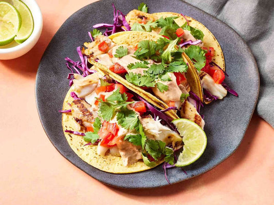 Tacos de Branzino con Salsa Cremosa de Chipotle