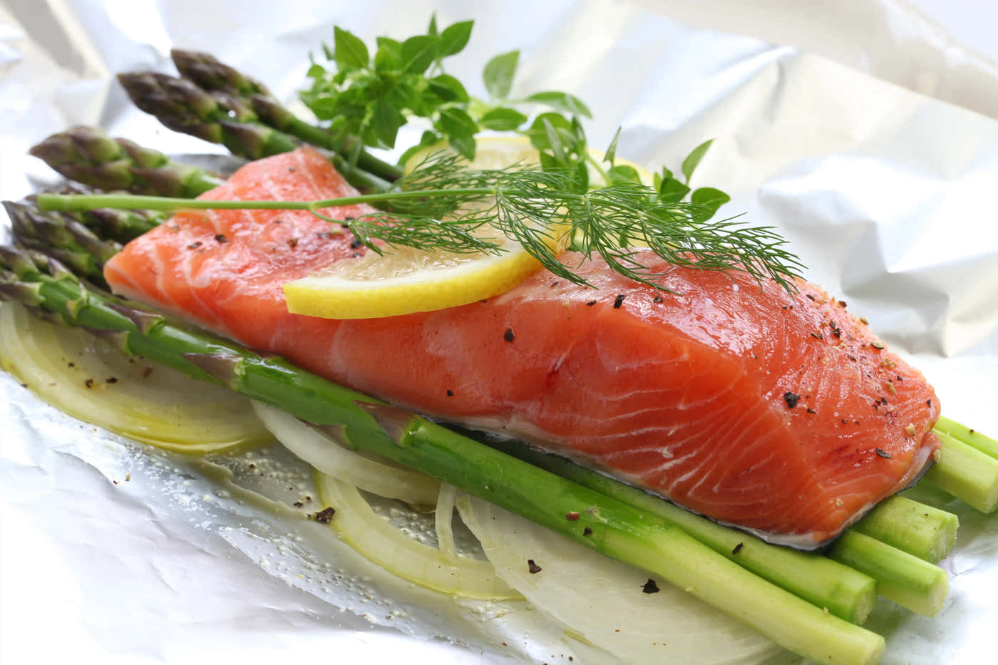 Salmon en Papel Aluminio