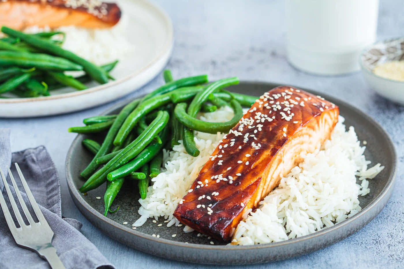 Salmon teriyaki