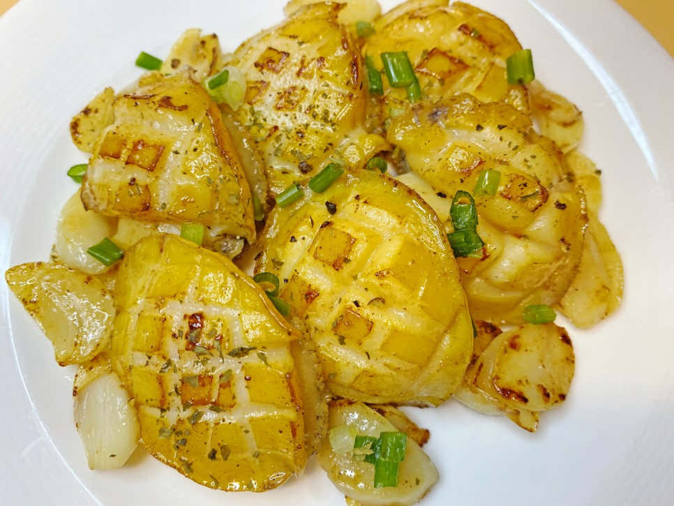Abulon salteado en mantequilla y ajo