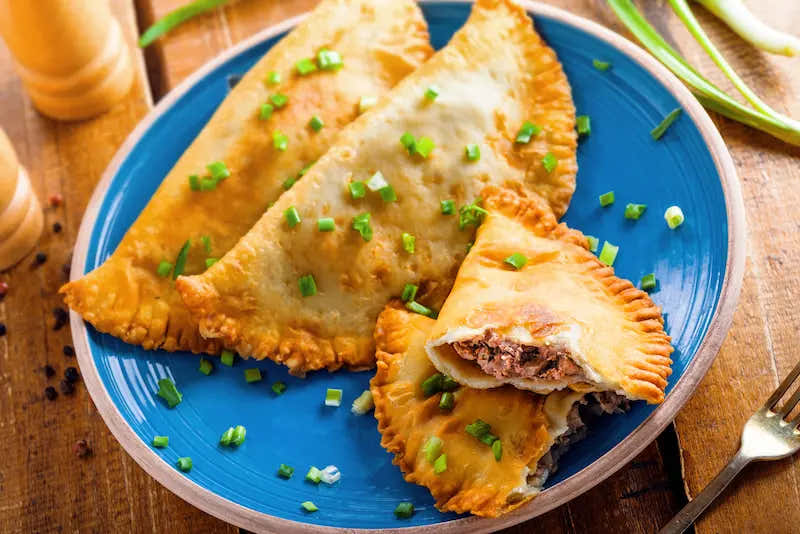 Empanadas de abulon con cebollin