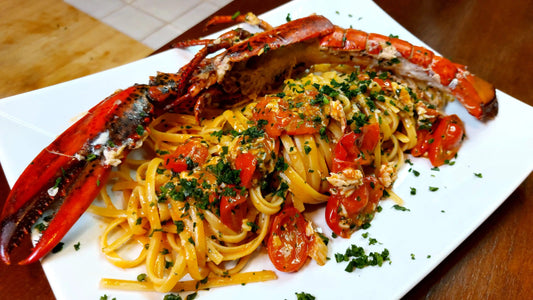 Pasta con langosta (linguine al astice)