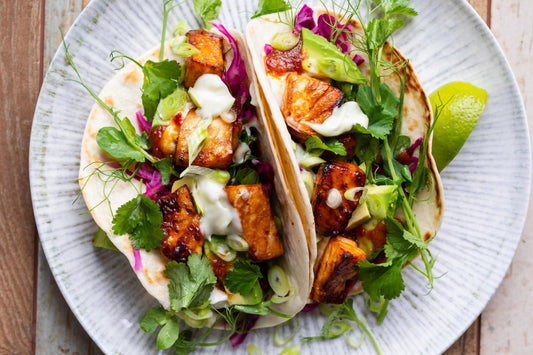 Tacos de salmon
