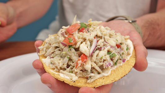 Tostada de Pulpa de Jaiba