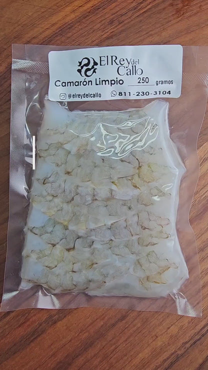 Camarón Limpio Talla 21/25 Desvenado En Corte Mariposa 250gr