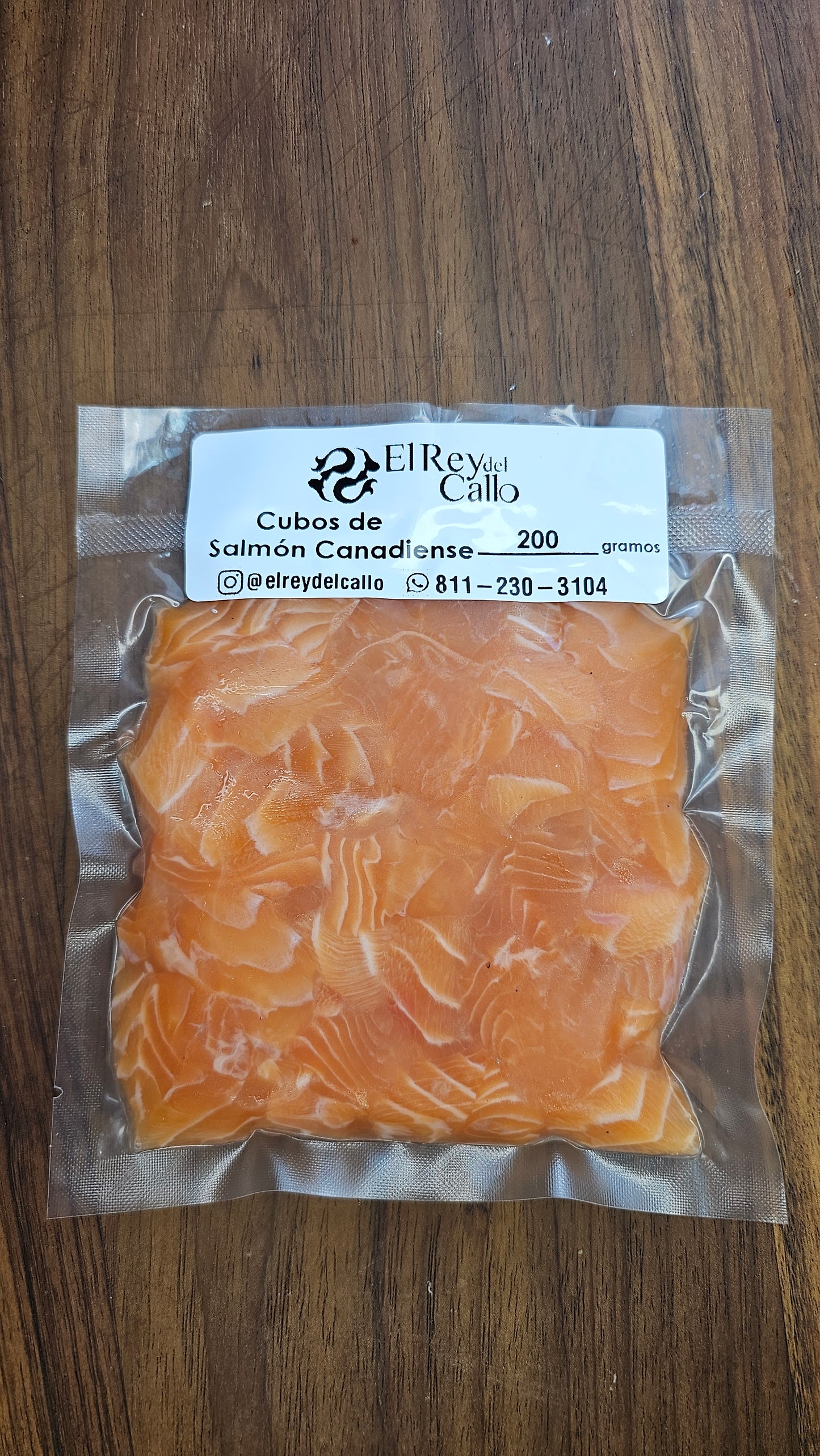 Salmón Canadiense en cubos 200gr