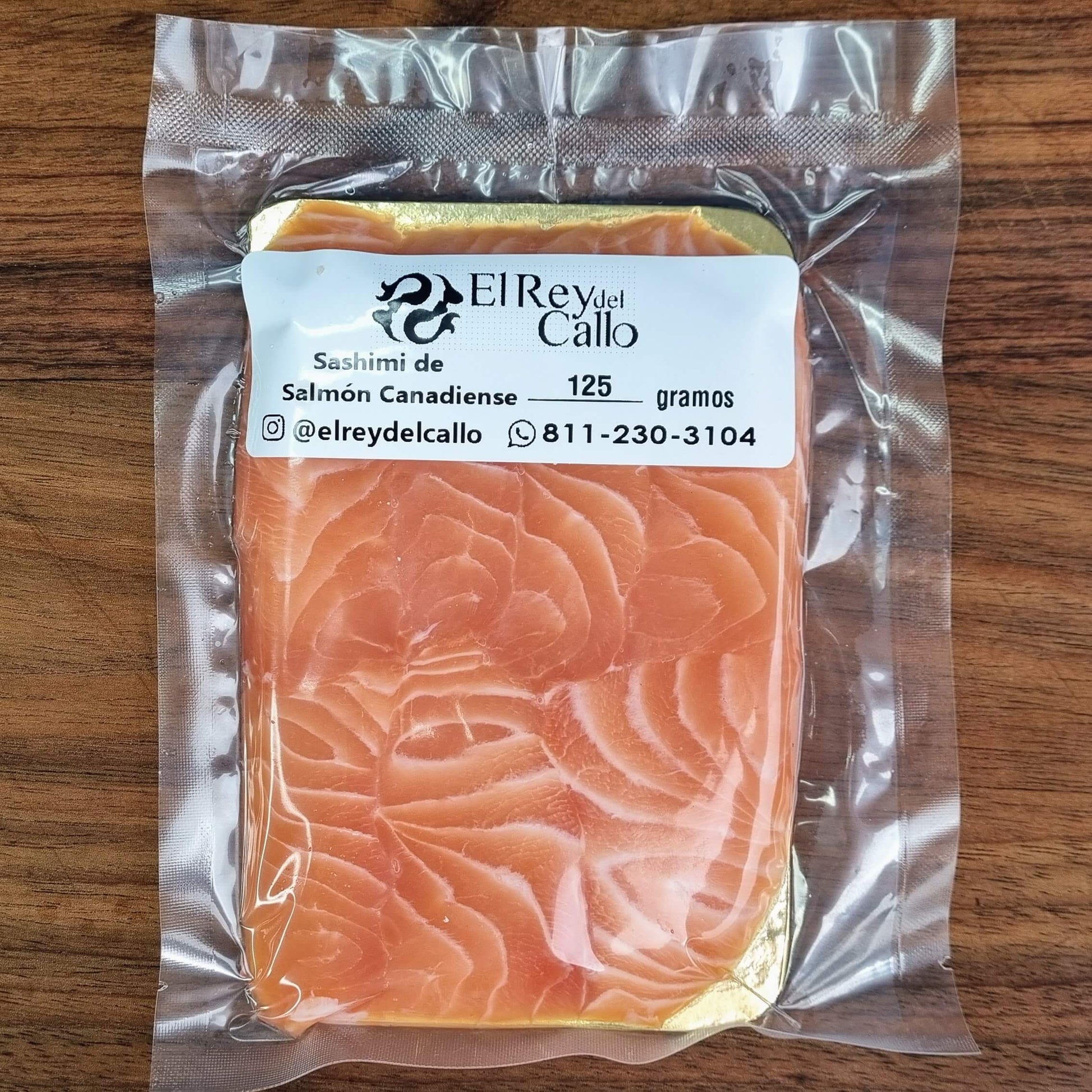sashimi salmon canadiense presentacion 125 gramos
